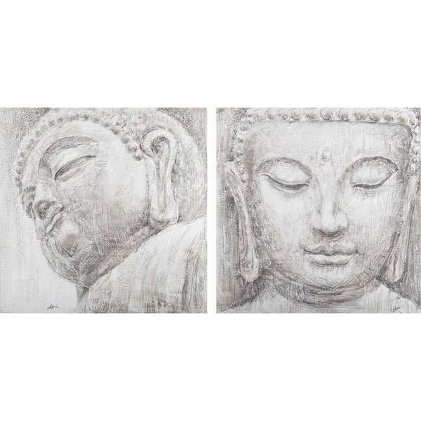 DKD Home Decor Buddha-maalaus 80x80 cm