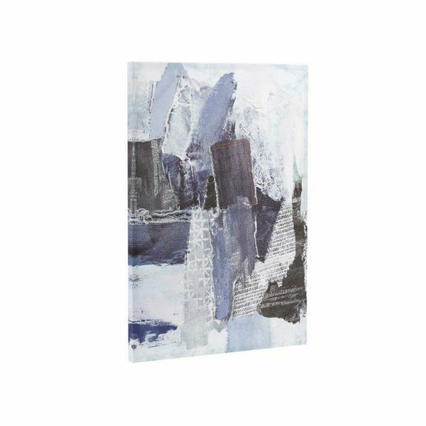 Abstrakti Kangasmaalaus Sininen Valkoinen 50x70 cm