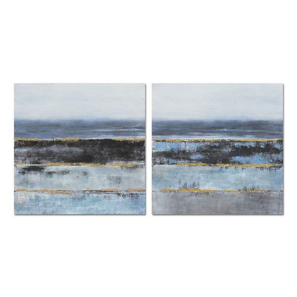 Abstrakti Moderni Kangas (80x80 cm, 2 osaa)