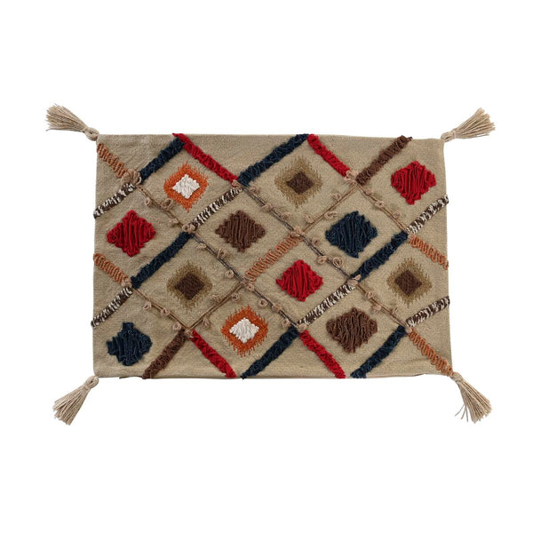 DKD Home Decor Monivärinen Tyynysuoja Hapsuilla