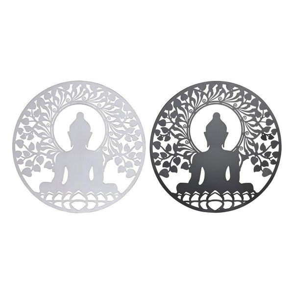 Metallinen Buddha Seinäkoriste, 2 osaa