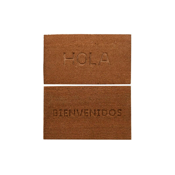 Ruskea Kynnysmatto Kumi Kookos 75x45 cm, 2 osaa