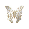 Kullattu Perhonen Koriste DKD Home Decor