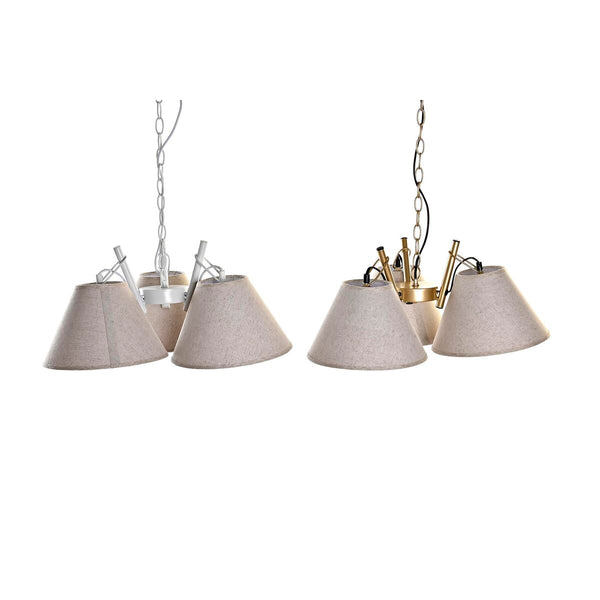 Kattolamppu DKD Home Decor Kullattu Metalli 50 W