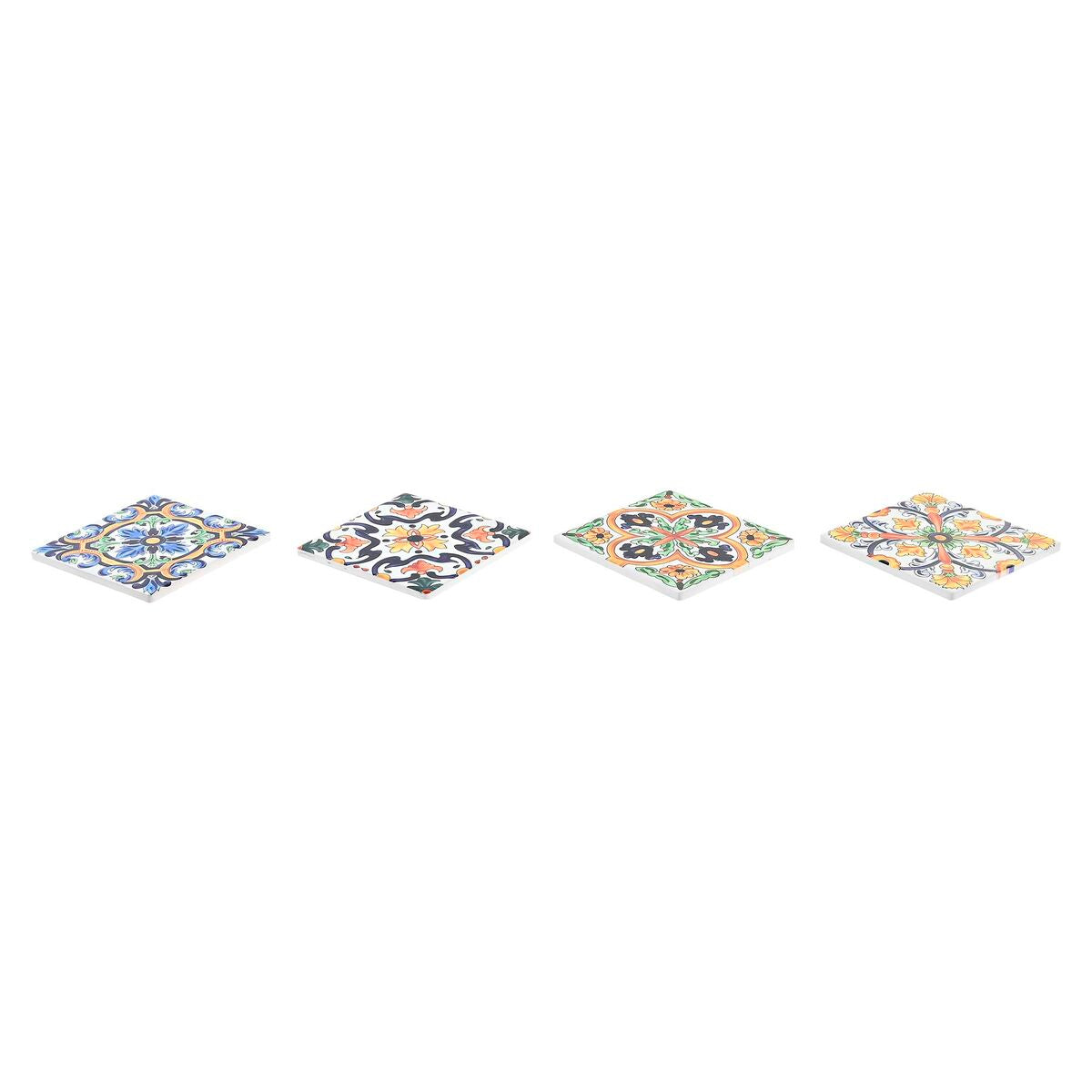 DKD Home Decor Lasinaluset Laatta 4 kpl
