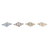DKD Home Decor Lasinaluset Laatta 4 kpl