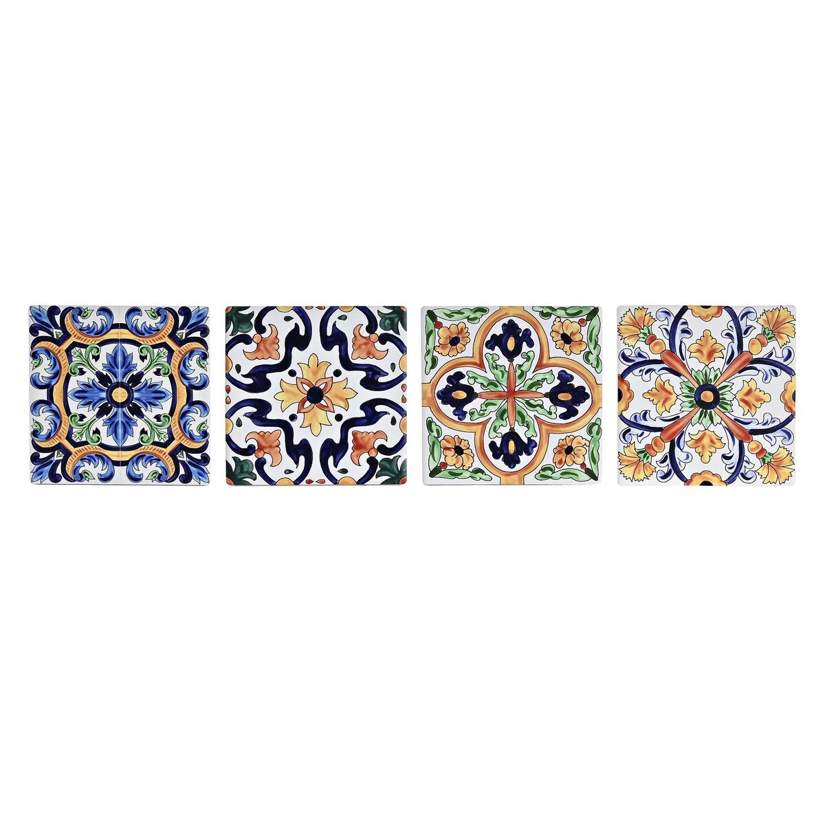 DKD Home Decor Lasinaluset Laatta 4 kpl