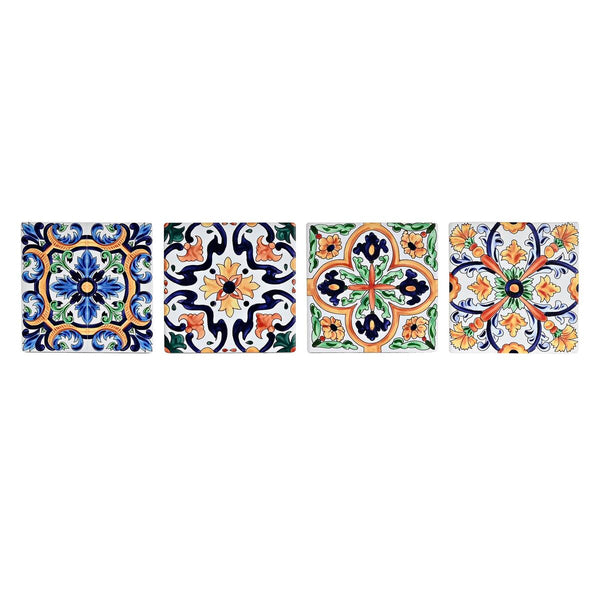 DKD Home Decor Lasinaluset Laatta 4 kpl