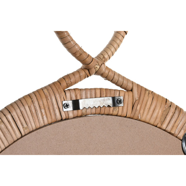DKD Home Decor Seinäpeili Rottinki Ruskea 68 cm
