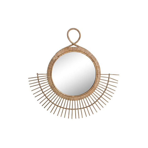 DKD Home Decor Seinäpeili Rottinki Ruskea 68 cm