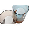 DKD Home Decor Kristalli Kaksivärinen Kynttilänjalka 13x21 cm