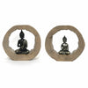 Buddha Koristehahmo DKD Home Decor Musta Luonnollinen