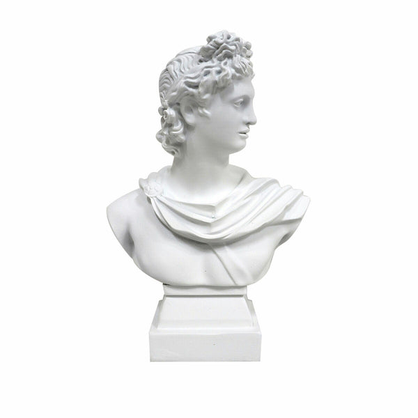 Uusklassinen Koristehahmo Apollo Valkoinen