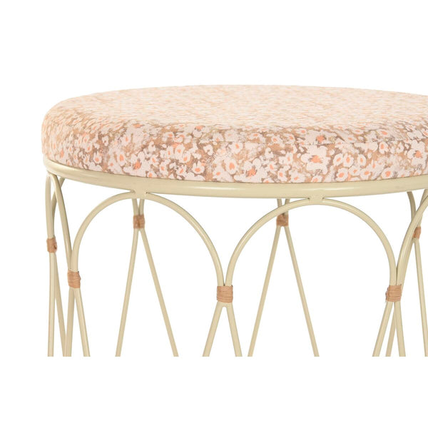DKD Home Decor Sivupöytä Rottinki ja Metalli