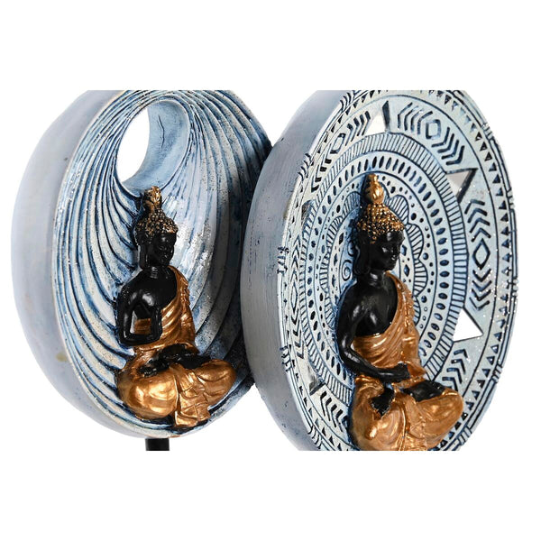 Buddha Koristehahmo DKD Home Decor 25 cm Beige Sininen