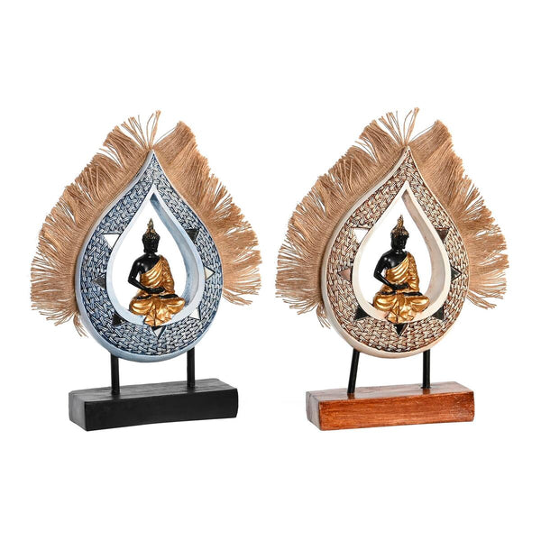 Buddha Koristehahmo DKD Home Decor, Beige ja Sininen