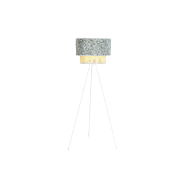 DKD Home Decor lattialamppu, metalli ja polyesteri, valkoinen/vihreä