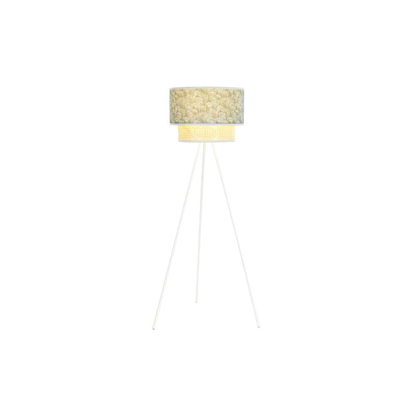 DKD Home Decor lattialamppu, metalli ja polyesteri, valkoinen/vihreä