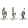 Hopeinen DKD Home Decor koristehahmo 3 osaa