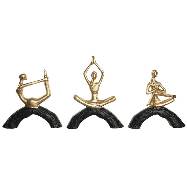 DKD Home Decor Yoga Koristehahmo 3-osainen
