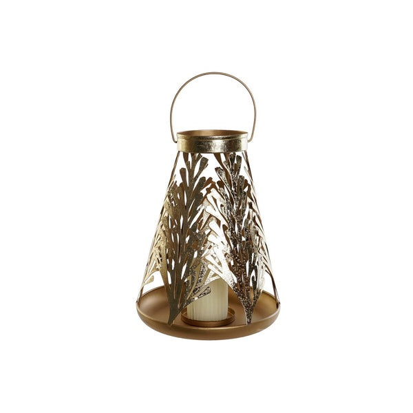 Kullattu Metallilyhty DKD Home Decor 25x25x42 cm