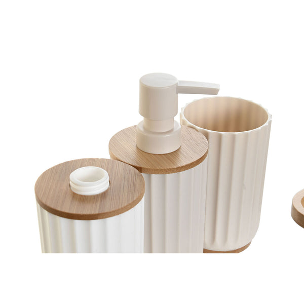 Bambu Kylpysetti Valkoinen Beige