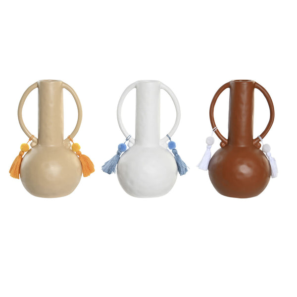 DKD Home Decor Maljakko Valkoinen Beige Terrakotta