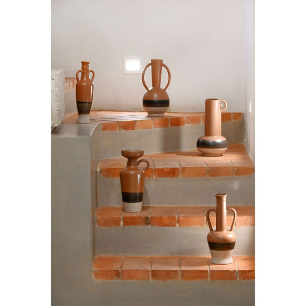 DKD Home Decor Posliinimaljakko Valkoinen Harmaa Terrakotta