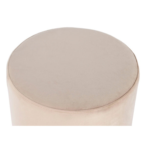 Samettinen Jalkatuki Beige ja Burgundi 40x40x42 cm