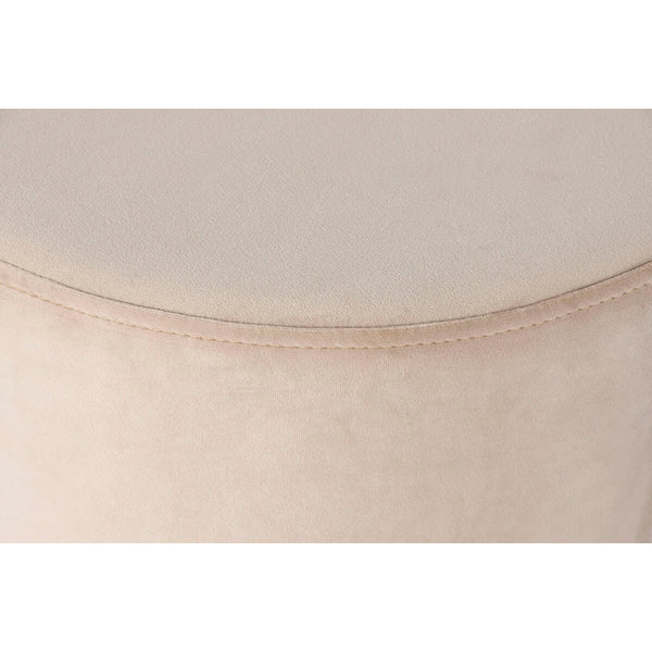 Samettinen Jalkatuki Beige ja Burgundi 40x40x42 cm