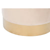 Samettinen Jalkatuki Beige ja Burgundi 40x40x42 cm