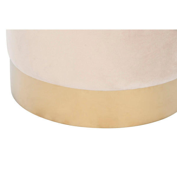 Samettinen Jalkatuki Beige ja Burgundi 40x40x42 cm
