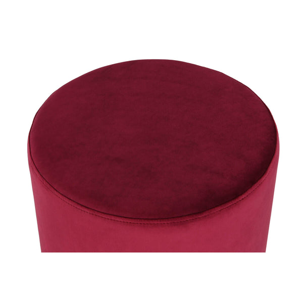 Samettinen Jalkatuki Beige ja Burgundi 40x40x42 cm