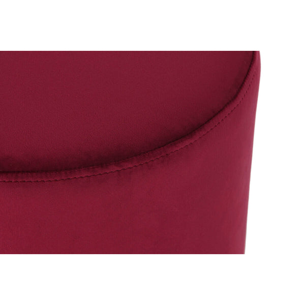Samettinen Jalkatuki Beige ja Burgundi 40x40x42 cm