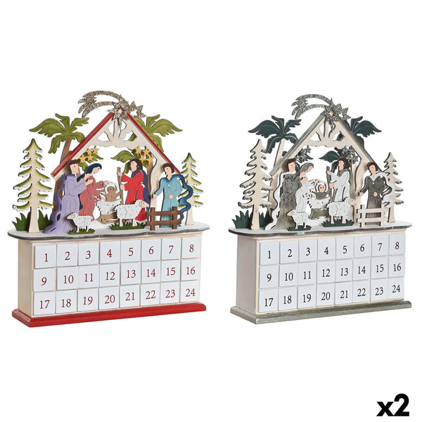 Adventtikalenteri Puu LED-valolla