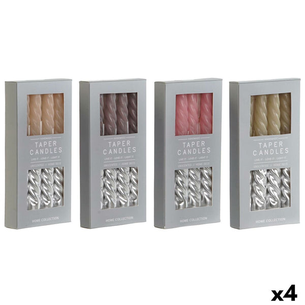 Kaksivärinen Kynttiläsarja DKD Home Decor 4 kpl