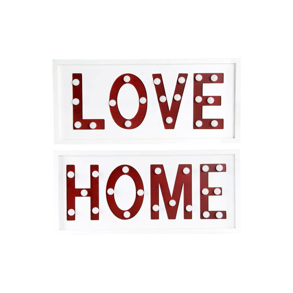 DKD Home Decor Seinäkoriste LED-valoilla