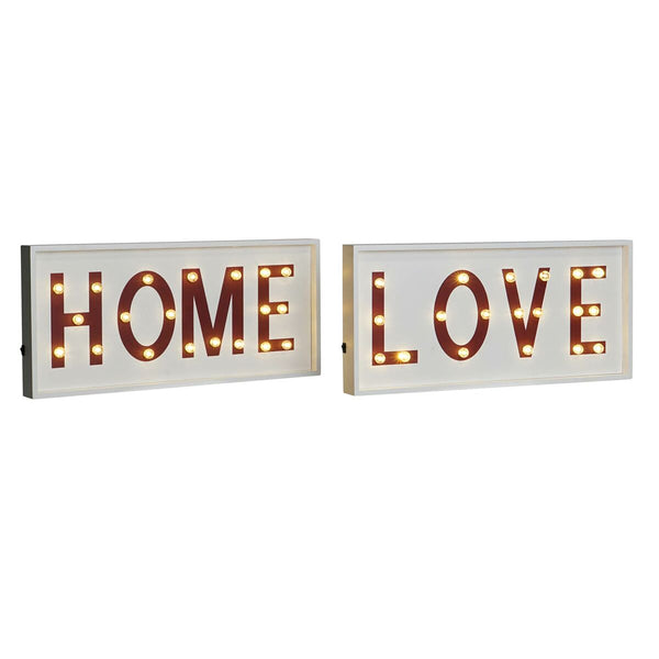 DKD Home Decor Seinäkoriste LED-valoilla