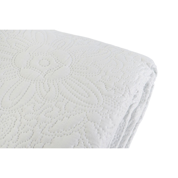 Valkoinen Vuodepeite DKD Home Decor 270x270 cm