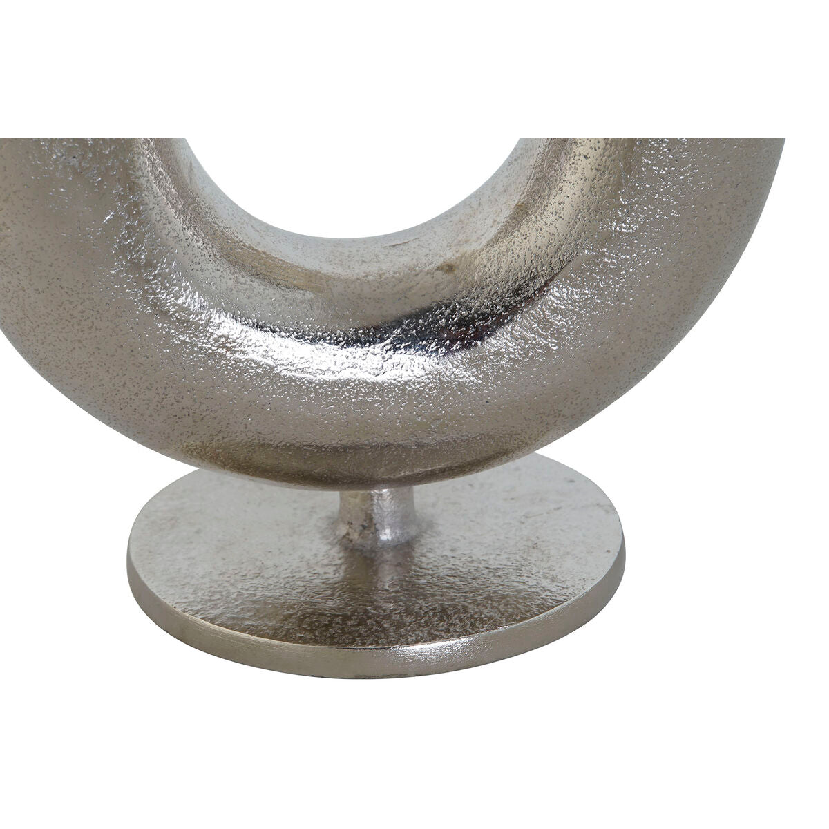 Hopeinen Alumiinimaljakko DKD Home Decor 19 x 11 x 17 cm