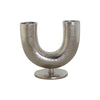 Hopeinen Alumiinimaljakko DKD Home Decor 19 x 11 x 17 cm