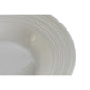 Valkoinen Posliinilautanen 20 cm - DKD Home Decor