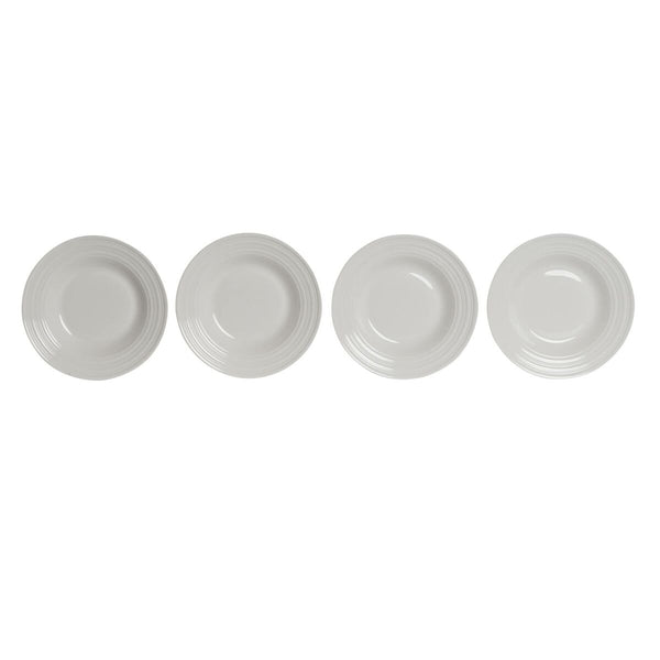Valkoinen Posliinilautanen 20 cm - DKD Home Decor