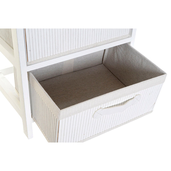 Valkoinen Bambu Lipasto DKD Home Decor