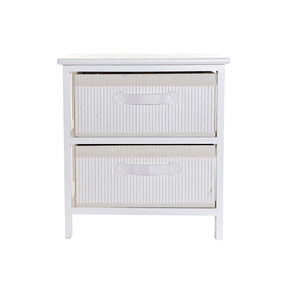 Valkoinen Bambu Lipasto DKD Home Decor