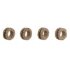 DKD Home Decor Juutti Lautasliinarenkaat 4 kpl
