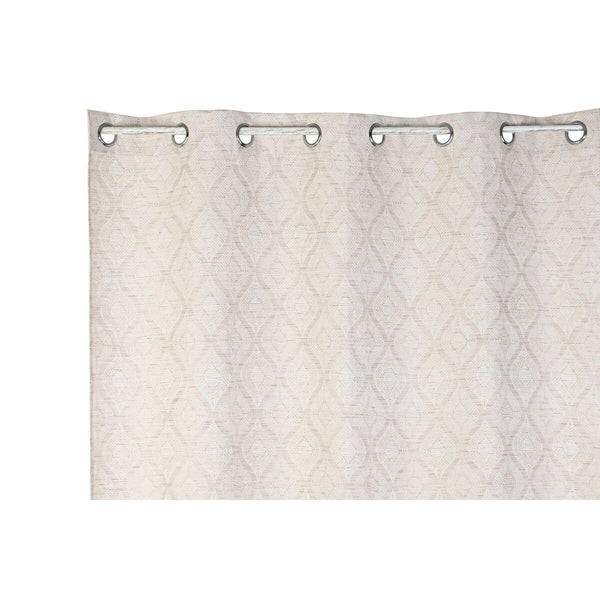 Beige Polyesteriverho 140 x 260 cm