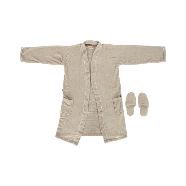 Miesten Beige Aamutakki Puuvillaa