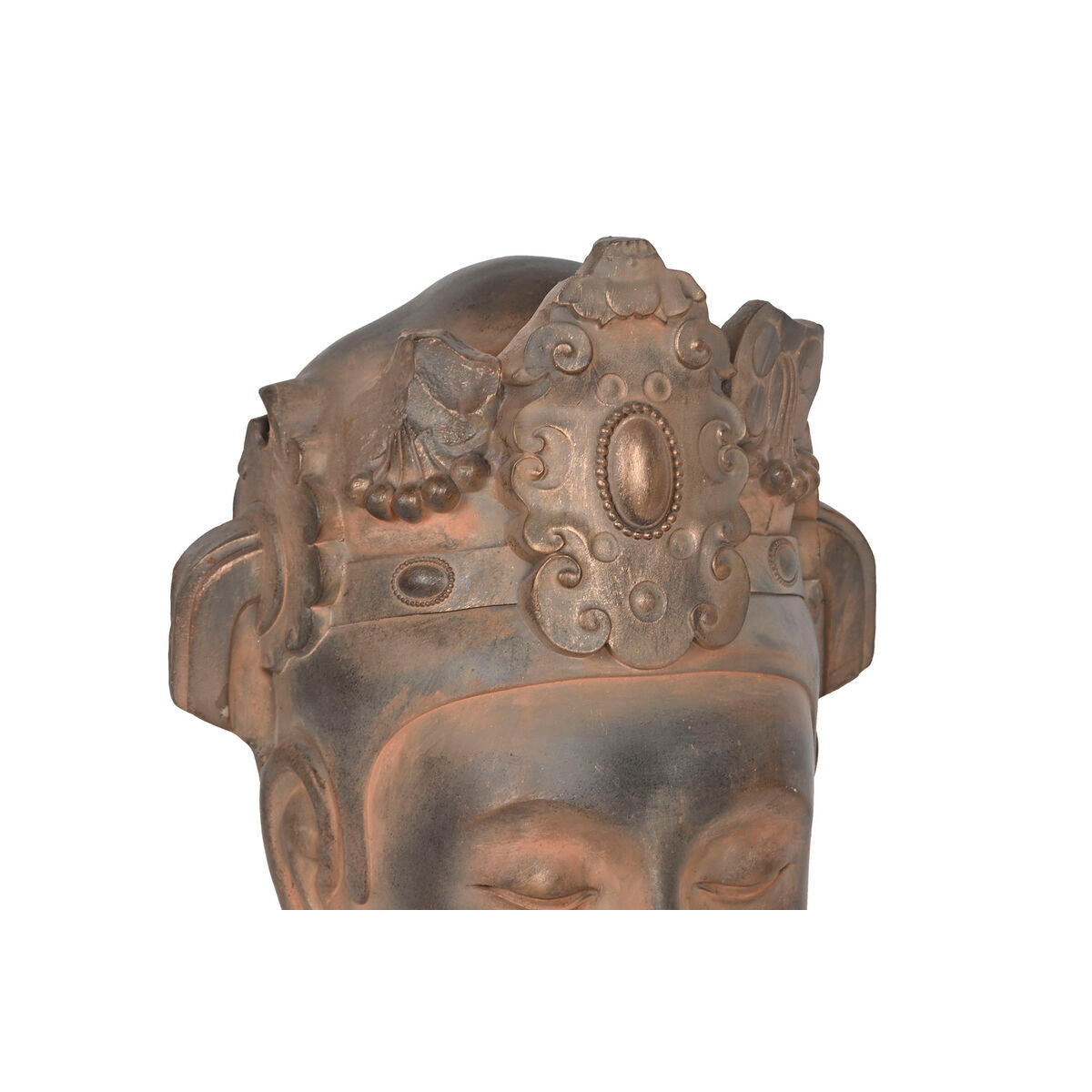 Buddha koristehahmo ruskea musta 15x18x38 cm