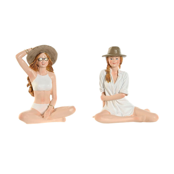 Koristehahmo Valkoinen Beige Nainen, 2 osaa